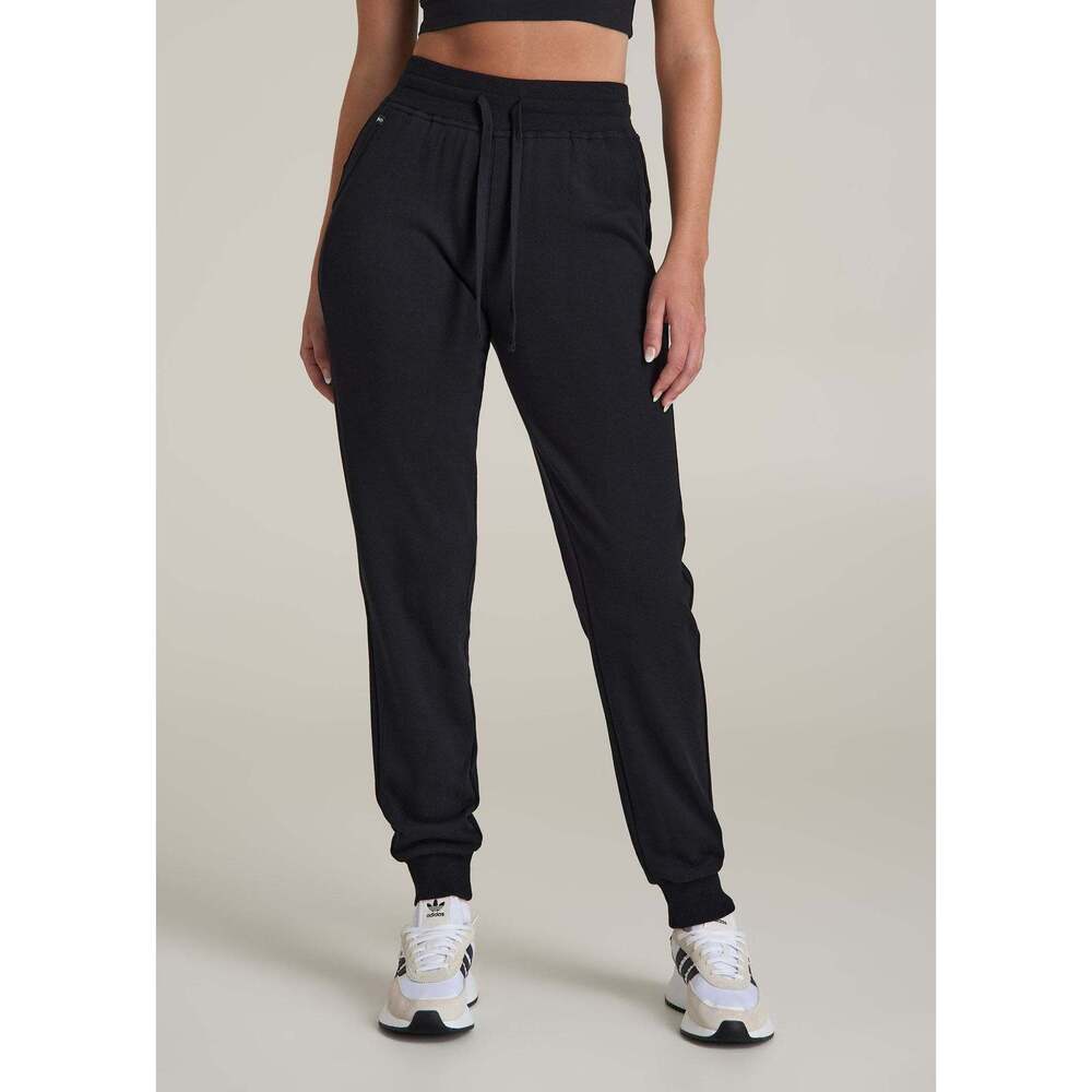 American Tall Wearever 2.0 French Terry Joggers for Tall Women in Black Size MM